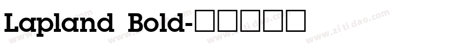 Lapland Bold字体转换